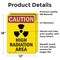 Signmission Radiation & Laser Sign, 18 in H x 12 in W, Vinyl Decal, Rectangle OS-2PACK-CR-D-1218-V-10231 - alternate 2